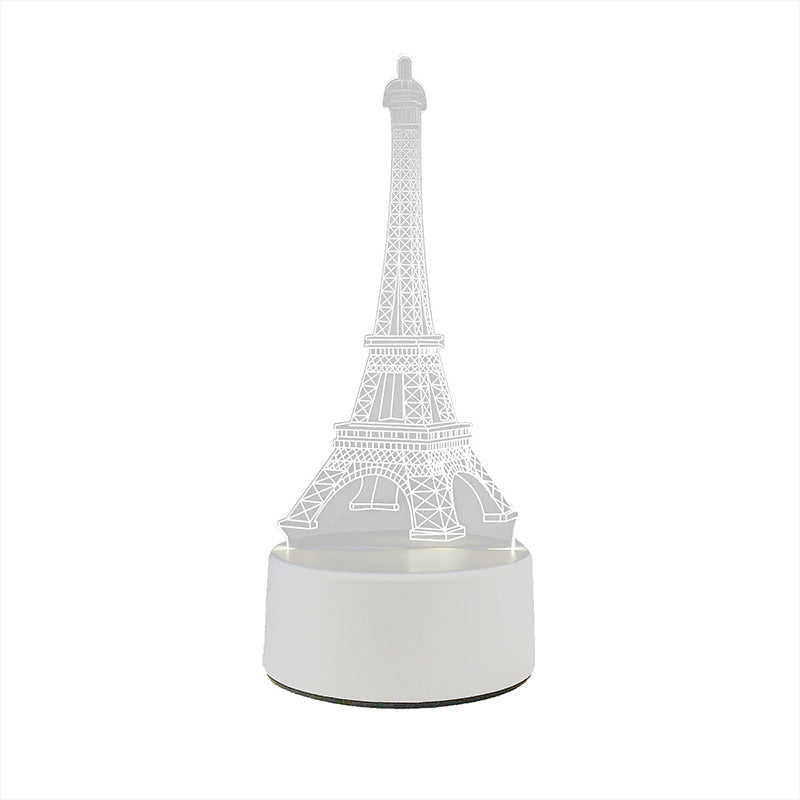 Lámpara de ilusión LED MOLOO-3D-Torre Eiffel-Lámpara de escritorio-Luz nocturna